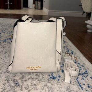 Kate Spade Cream Crossbody Bag with Gold Accents